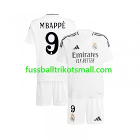 Fußballtrikots Real Madrid Kylian Mbappé 9 Kinder 2024-2025 Kurzarm Heimtrikotsatz kaufen